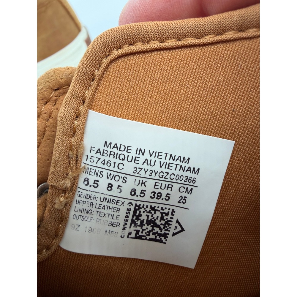 Converse Chuck Taylor All Star Leather High Top Boots Ginger Brown 157461C - Picture 2 of 15